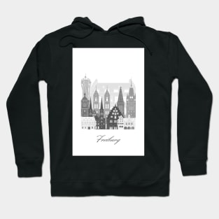 Freiburg, Germany, map skyline - 05 style Hoodie